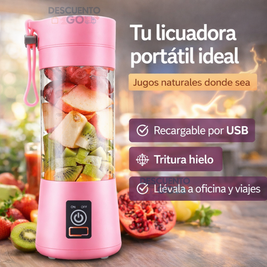🥤 Licuadora Portátil USB – Práctica, Potente y Recargable